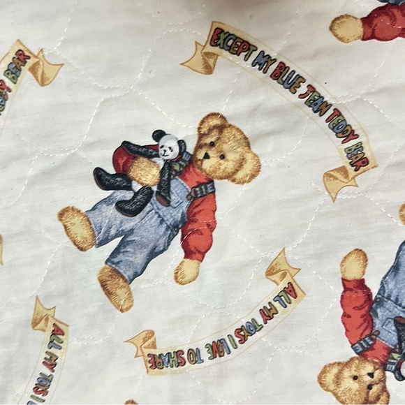 Colorful Kids Toy Teddybear Quilt - Picture 5 of 5